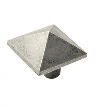 Finesse Pyramid - Genuine Pewter Cabinet Knob (2 part)